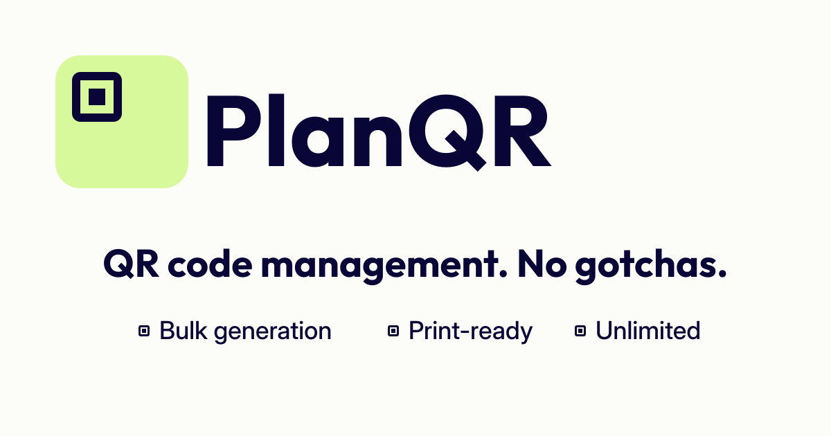 Plan Qr Code PlanQR - Professional QR Code Management